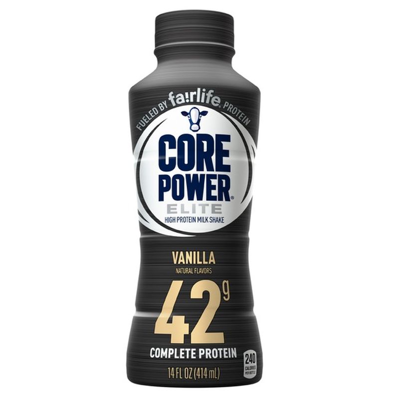 Core Power Milk Shake High Protein Elite Vanilla 14 Oz Instacart