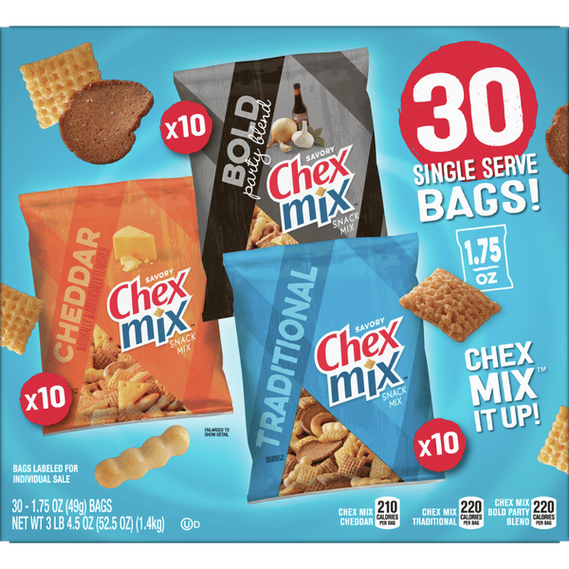 Chex Mix Variety Pack, 30 Count (52.5 oz) Instacart