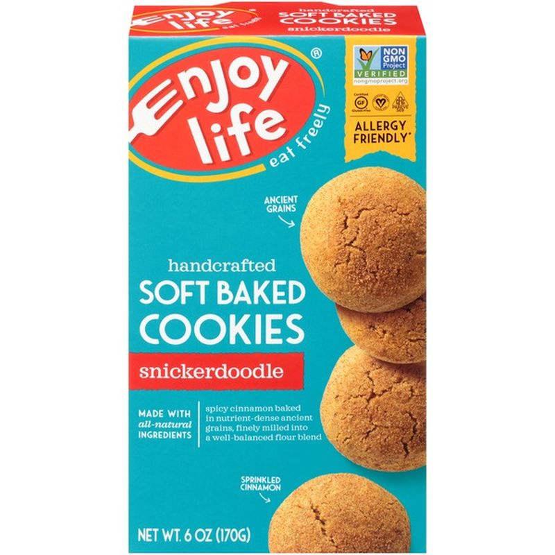 Enjoy Life Snickerdoodle Handcrafted Soft Baked Cookies (170 g) - Instacart