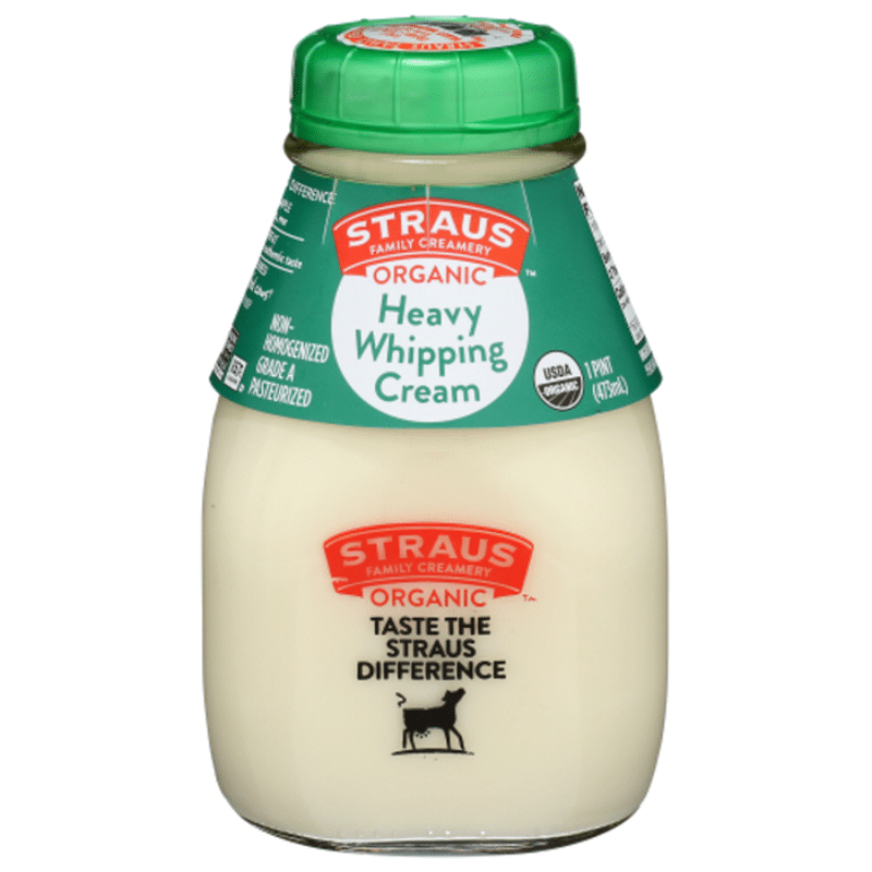 Straus Family Creamery Organic Heavy Whipping Cream (1 pt) Instacart