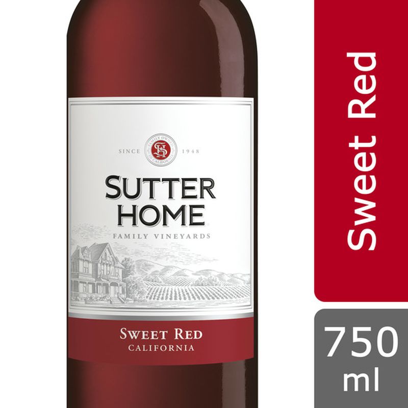 Sutter Home Sweet Red Wine (750 ml) - Instacart
