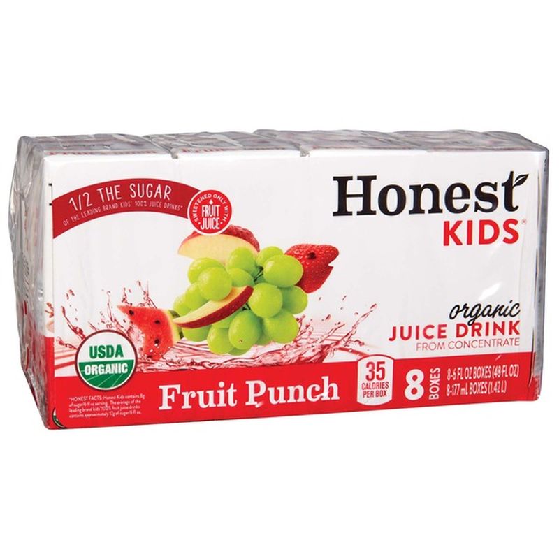 Honest Kids Super Fruit Punch Cartons 8 Oz From H E B Instacart