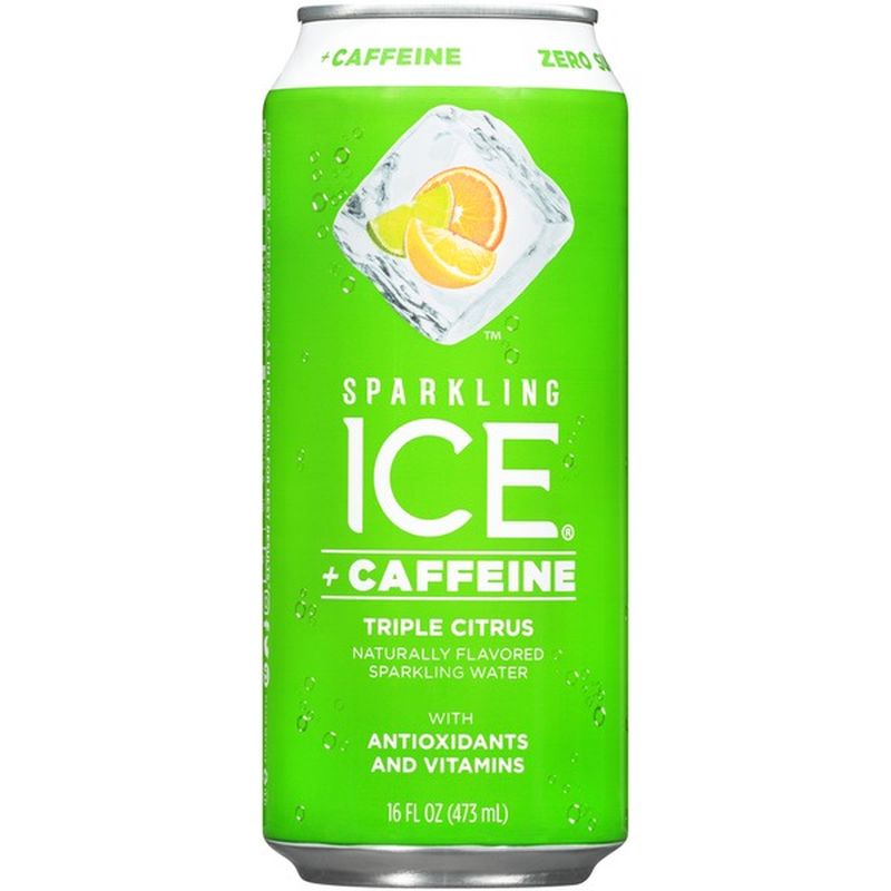 Sparkling ICE Triple Citrus Plus Caffeine Sparkling Water (16 oz) from