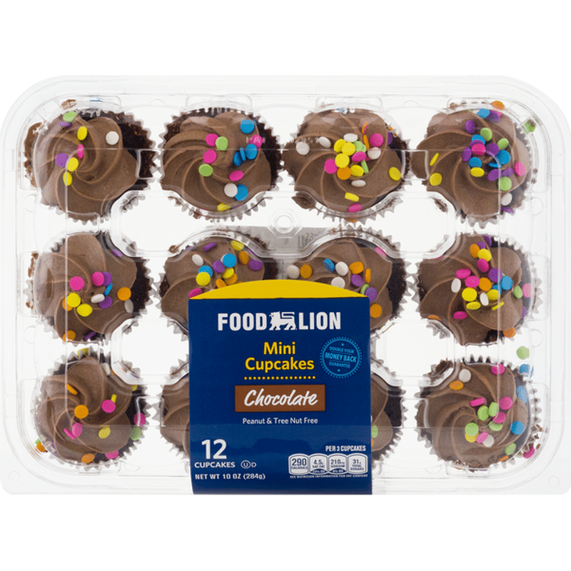 Food Lion Cupcakes, Chocolate, Mini (12 each) - Instacart