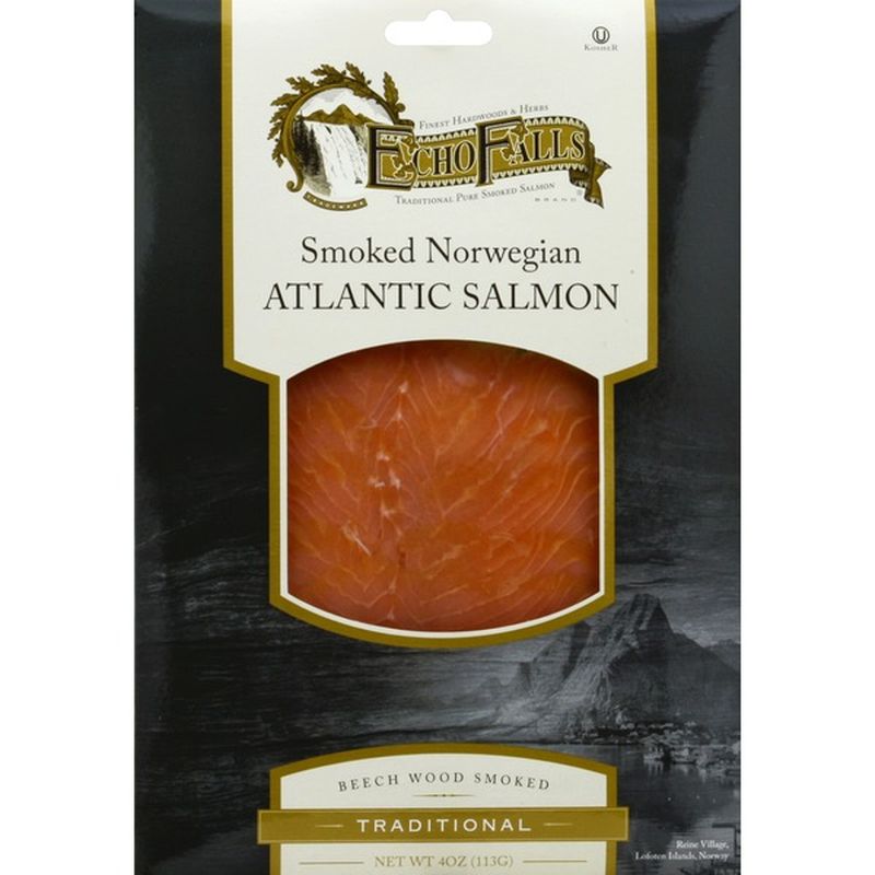 Echo Falls Smoked Norwegian Atlantic Salmon (4 oz) - Instacart