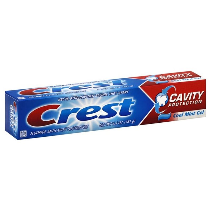 Crest Toothpaste Cavity Protection Cool Mint Gel (6.4 oz) - Instacart