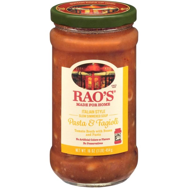 Rao's Homemade Raos Soup, Slow Simmered, Italian Style, Pasta & Fagioli