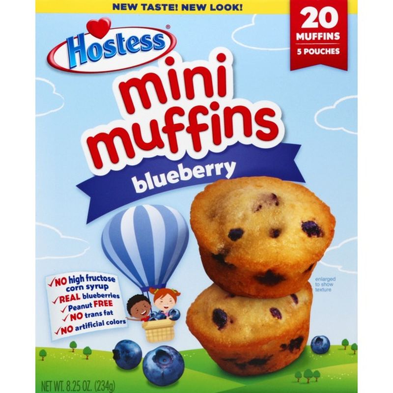 Hostess Blueberry Flavored Mini Muffins Pouches (8.25 oz) from Ralphs ...