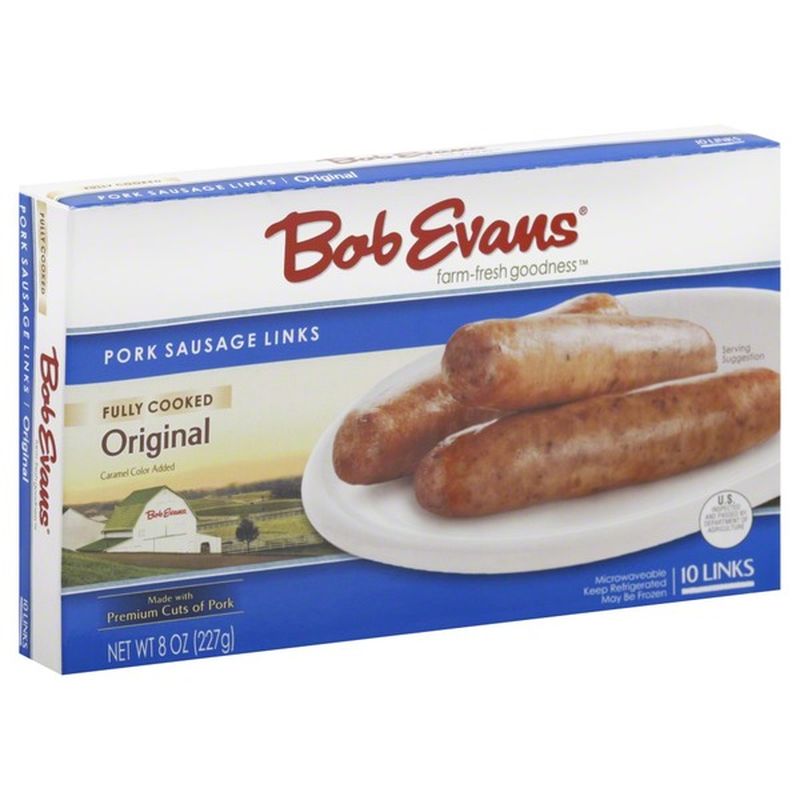 Bob Evans Fully Cooked Original Pork Sausage Links 10 CT (8 oz