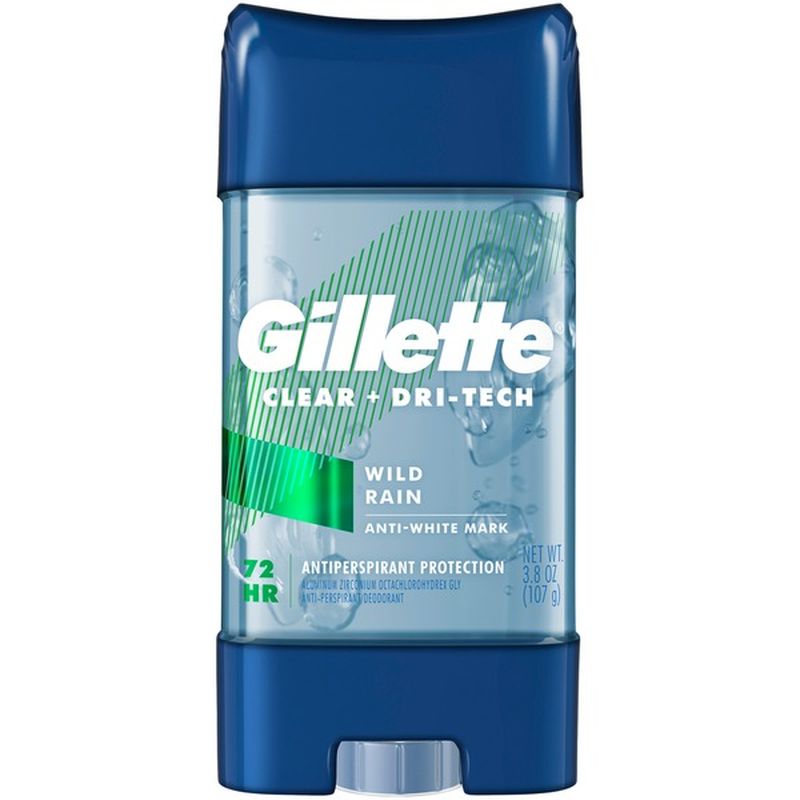 Gillette Antiperspirant Deodorant For Men, , Wild Rain (3.8 oz) from