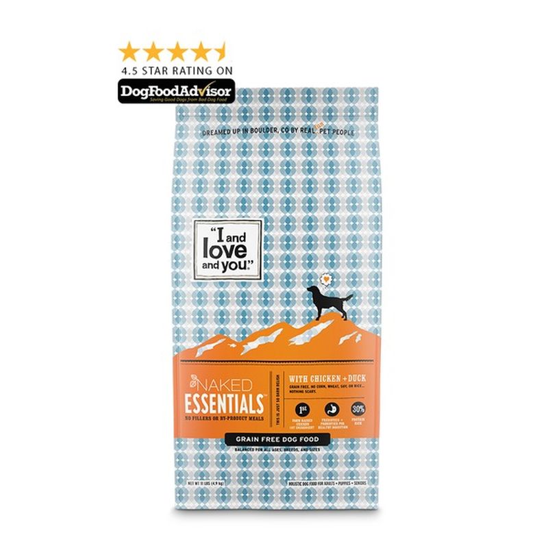 i and love and you dog food chicken and duck