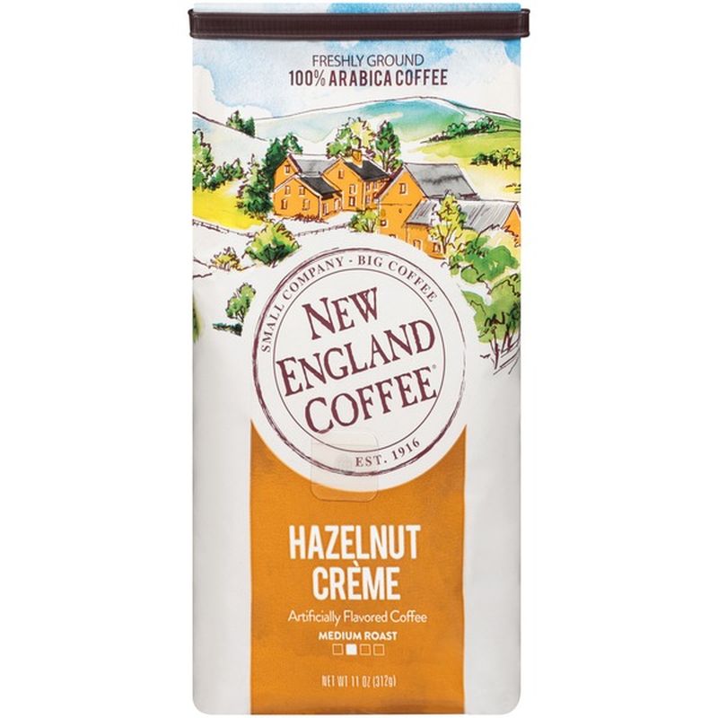 New England Coffee Hazelnut Cr Me Medium Roast Ground Coffee G