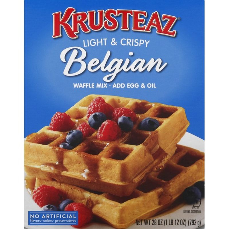 Krusteaz Light & Crispy Belgian Supreme Waffle Mix (28 oz) Instacart