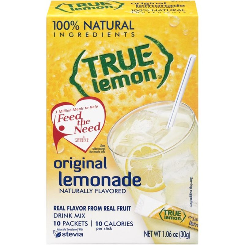 True Lemon Lemonade Drink Mix Original 10 Ct From Shoprite Instacart 4204