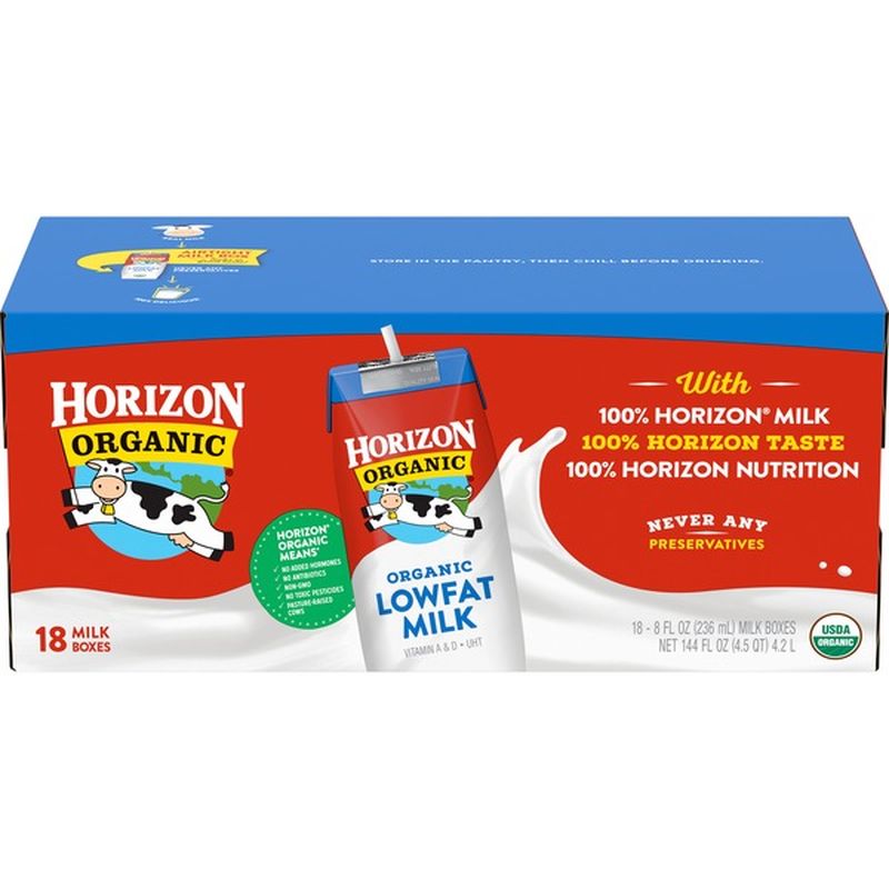 Horizon Organic 1% Lowfat Shelf-Stable Milk (144 Fl Oz) From Costco ...