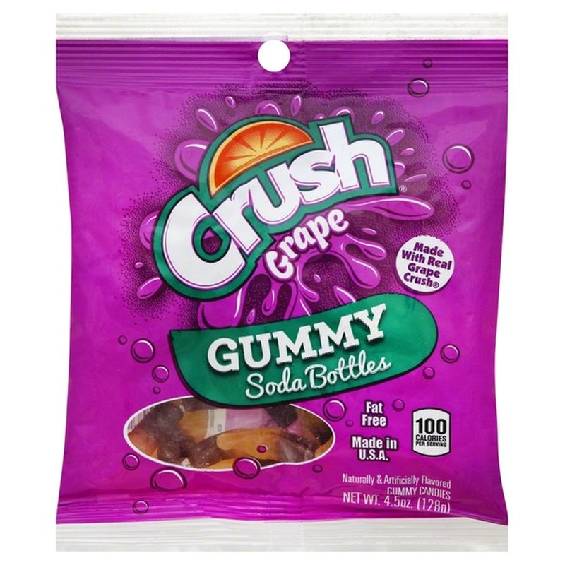Crush Gummy Candies, Grape, Soda Bottles (4.5 oz) Instacart