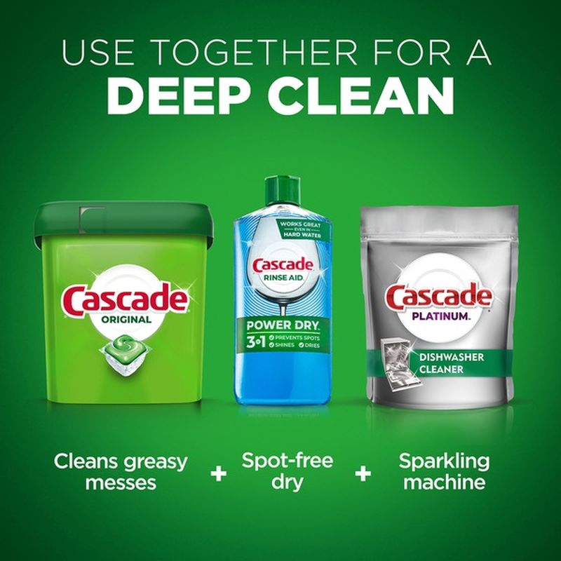 Cascade Original Actionpacs Dishwasher Detergent, Lemon Scent (25 ct ...