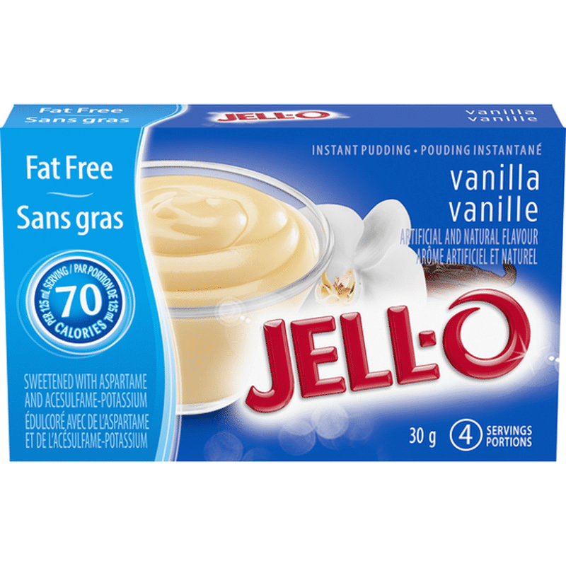 JellO Fat Free Instant Pudding Vanilla (30 g) Instacart