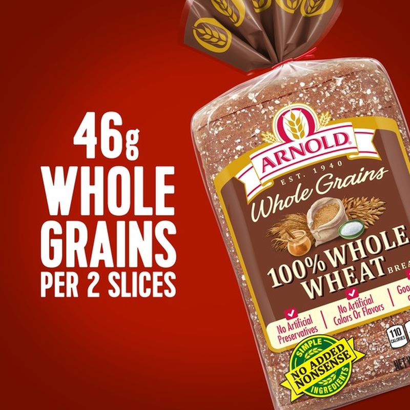 Brownberry/Arnold/Oroweat Whole Grains 100% Whole Wheat Bread