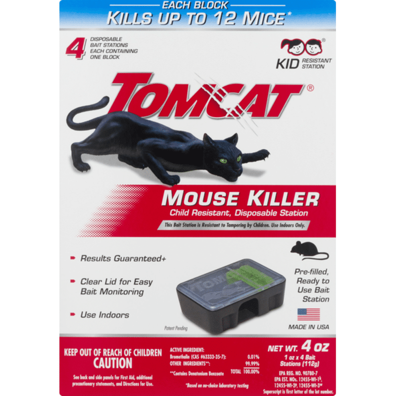 Tomcat Mouse Killer, Bait Stations, Box (4 ct) - Instacart