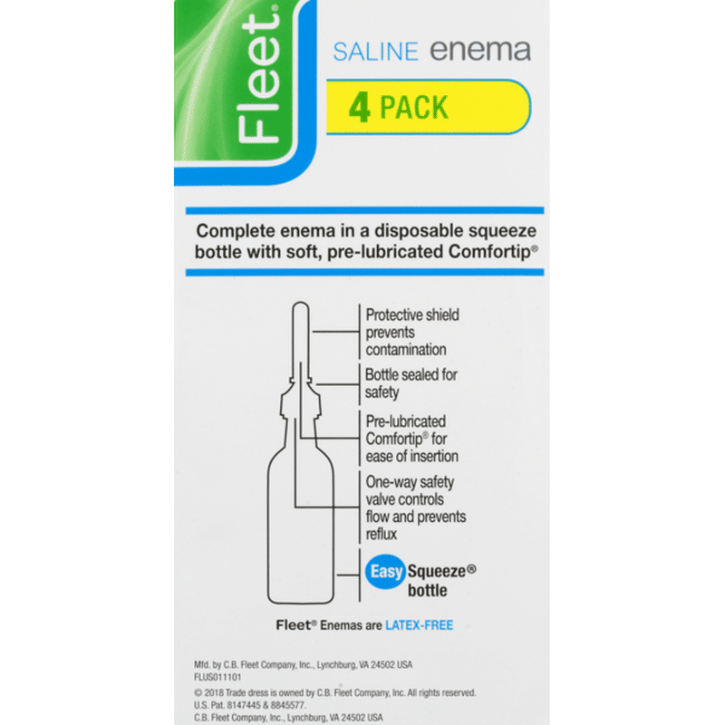 Fleet Saline Enema Gentle Glide Tip (18 fl oz) Instacart
