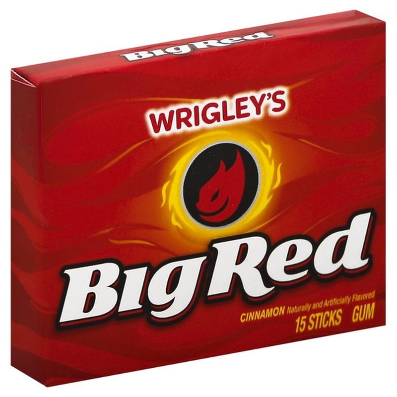 Big Red Wrigley's Cinnamon Gum single (15 ct) from Randalls Instacart