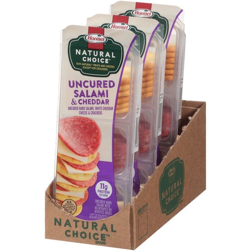 Hormel Natural Choice Uncured Salami & Cheddar Cheese & Crackers (65 g