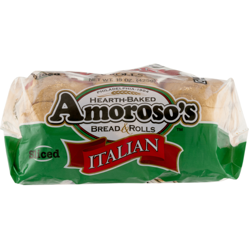 Amoroso S Italian Rolls Sliced 6 Ct Instacart
