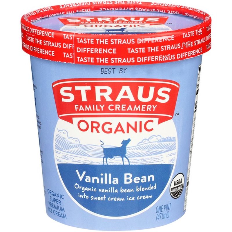 Straus Family Creamery Organic Vanilla Bean Ice Cream (473 ml) Delivery