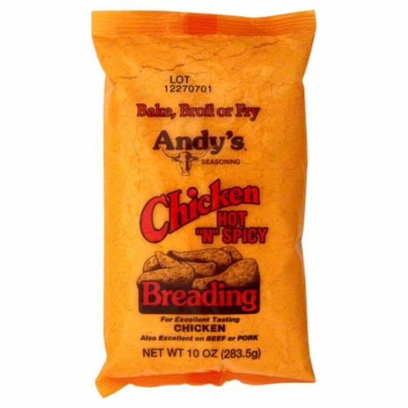 Andys Seasoning Breading, Chicken, Hot N Spicy (10 oz) Instacart