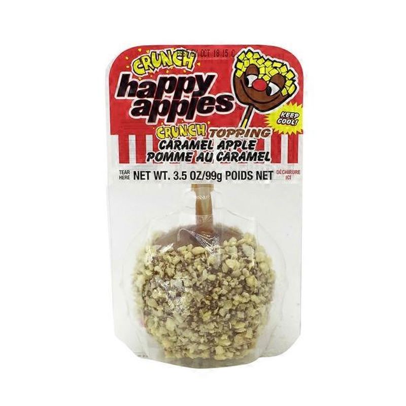 Happy Apples Crunch Topping Caramel Apple (each) Delivery or Pickup