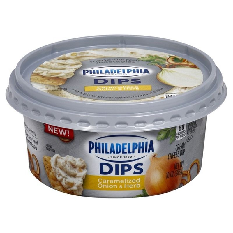 Philadelphia Dips Caramelized Onion and Herb Cream Cheese Spread (10 oz