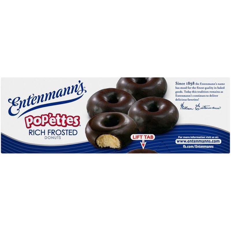 Entenmann's Rich Frosted Chocolate Donut Pop'ettes (14 oz) Instacart