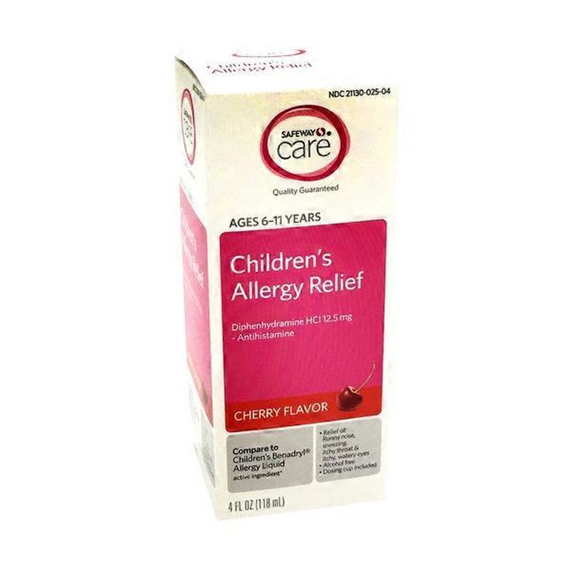 Signature Care Children's Allergy Relief, Cherry (4 fl oz) from Safeway