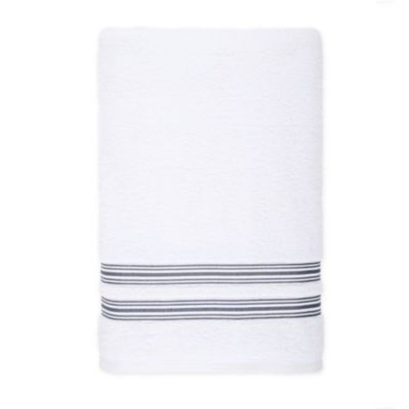 Nestwell New Blue Hygro Fashion Stripe Bath Sheet (each) - Instacart