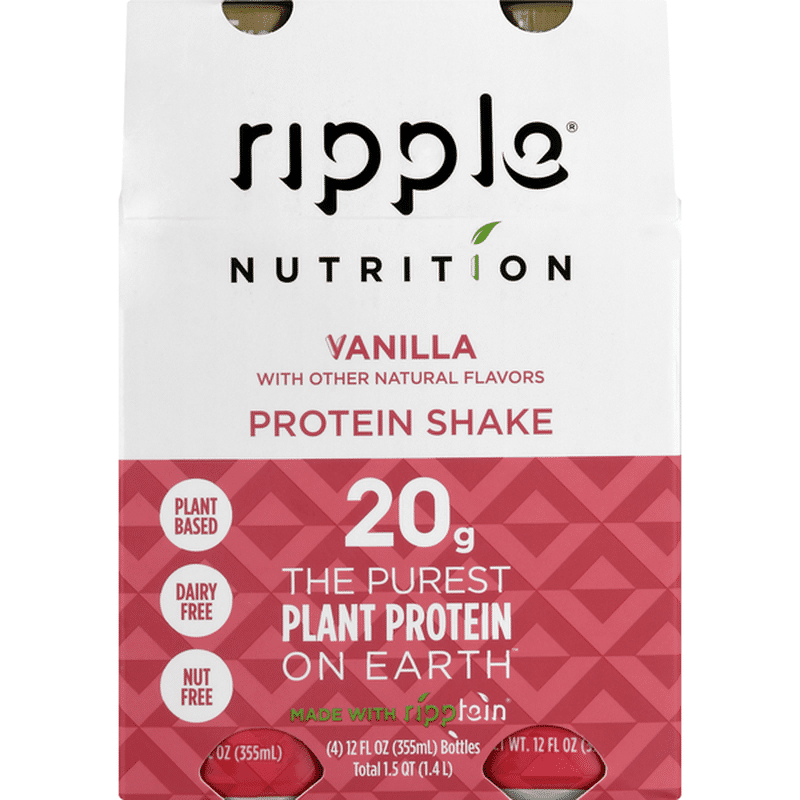 Ripple Protein Shake, Vanilla (4 each) Delivery or Pickup Near Me