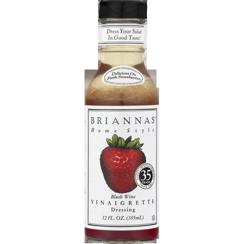 Brianna's Dressing, Blush Wine Vinaigrette, Home Style (12 fl oz