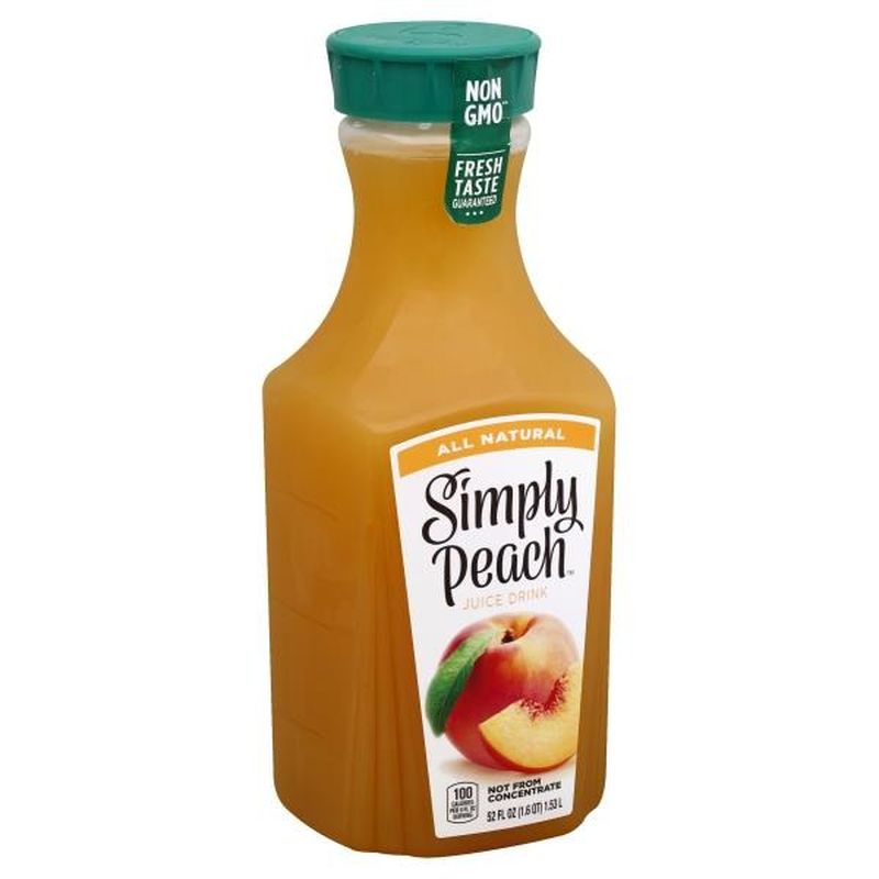 Simply Beverages Simply Peach Juice Drink (59 fl oz) from Publix ...