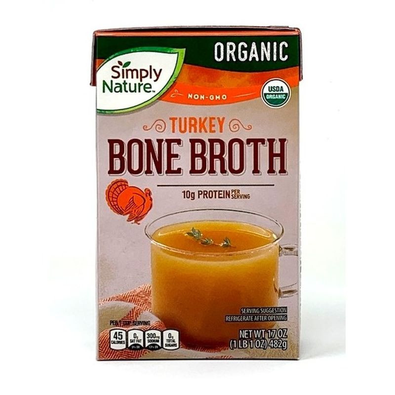 Simply Nature Organic Turkey Bone Broth (17 oz) Instacart