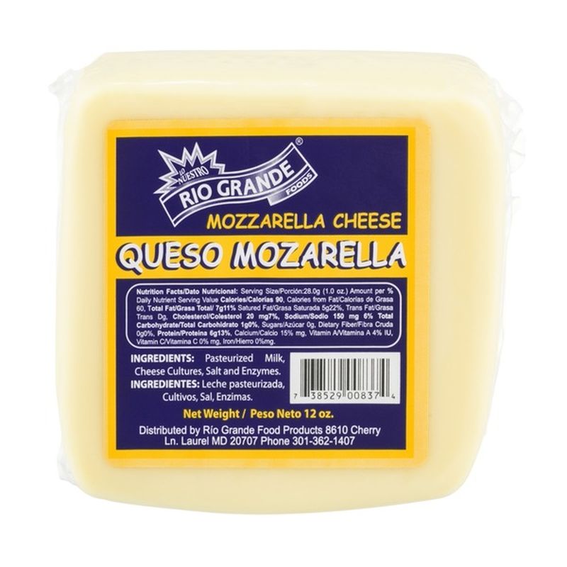 Rio Grande Mozzarella Cheese (12 oz) Instacart