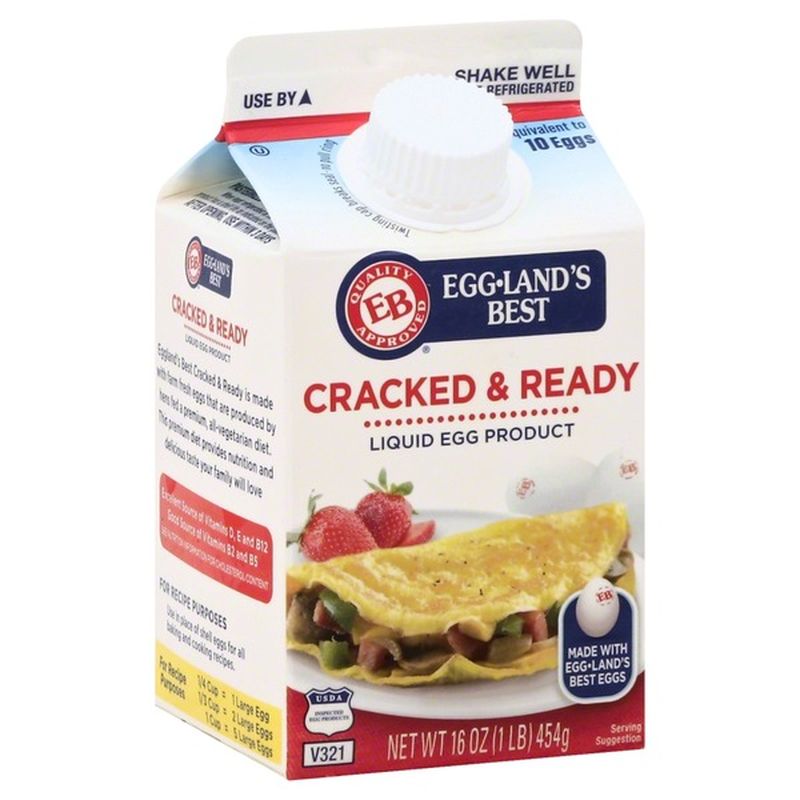 Egg Lands Best Liquid Egg Product, Cracked & Ready (16 oz) Instacart