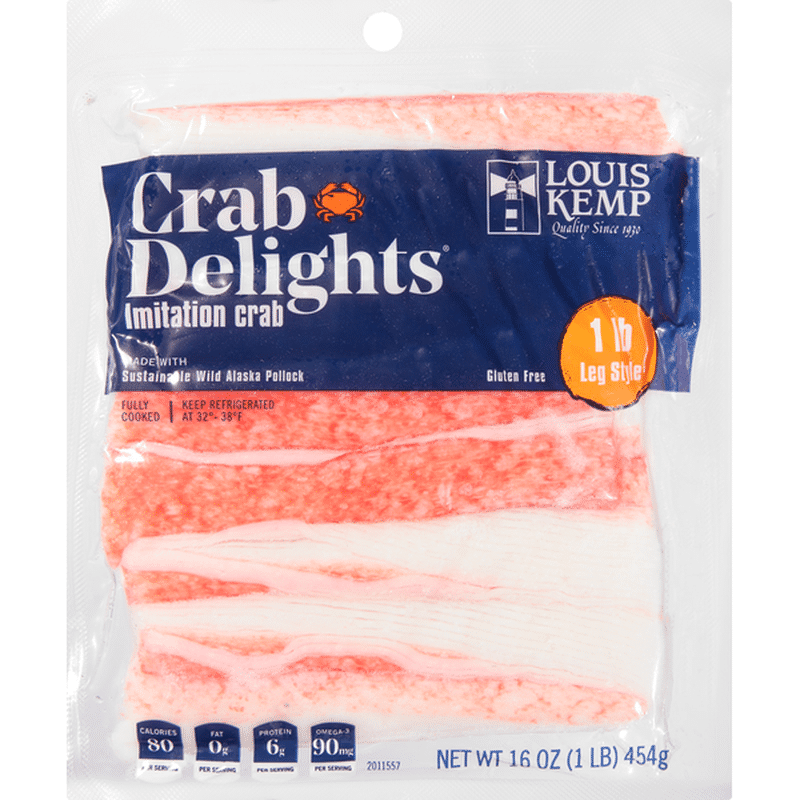 Louis Kemp Imitation Crab, Leg Style, 1 lb (16 oz) Instacart