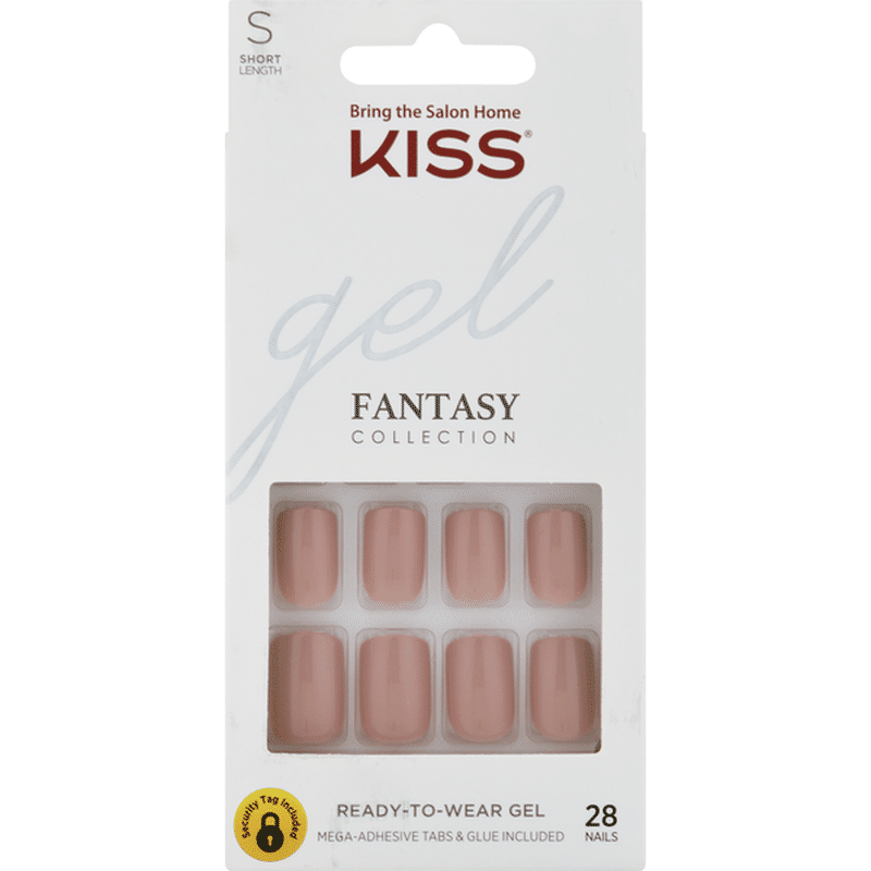 Kiss Nail Kit, Gel, Fantasy Collection, Short Length (1 each) - Instacart
