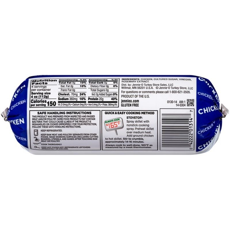 JennieO Fresh Lean AllNatural Ground Chicken (16 oz) Delivery or