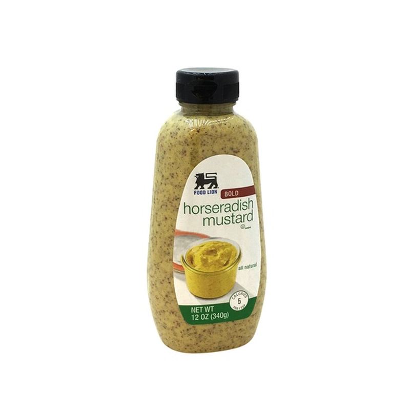 Food Lion Mustard, Bold, Horseradish, Bottle (12 oz) Instacart