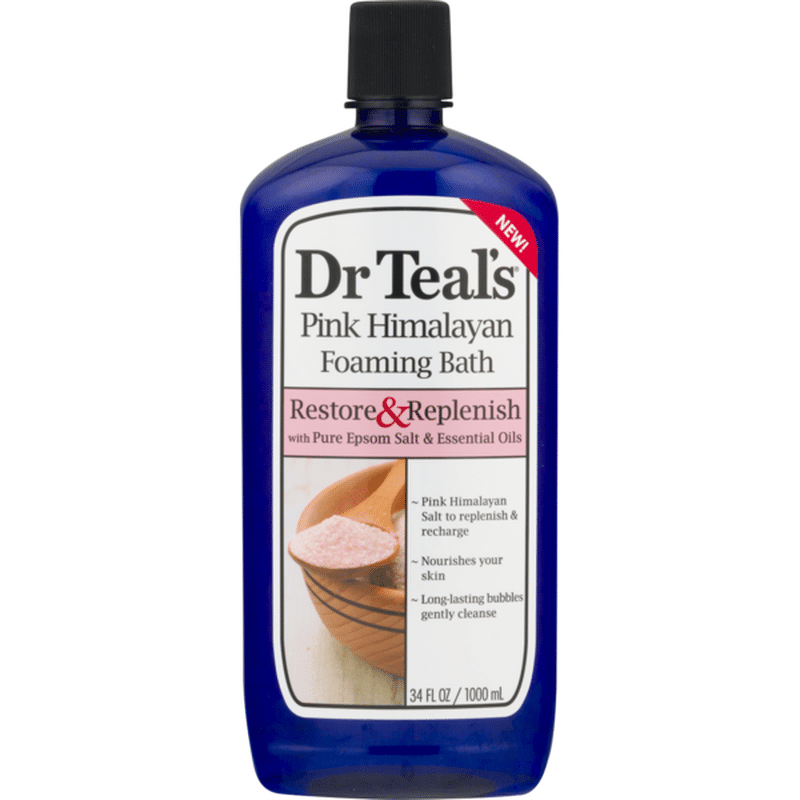 Dr. Teal's Pink Himalayan Foaming Bath (34 fl oz) Instacart