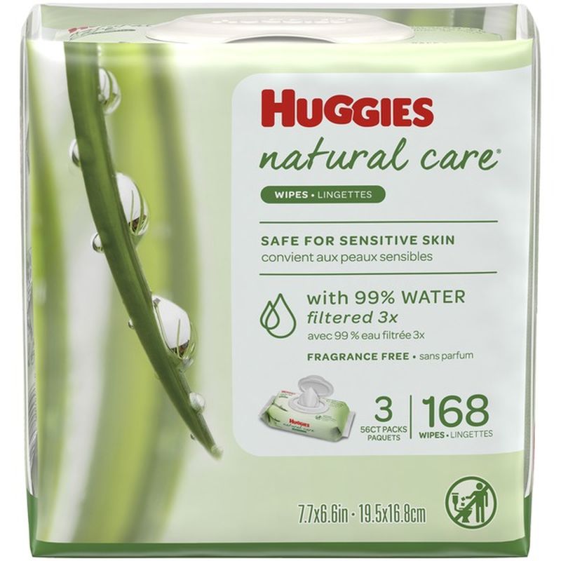 huggies natural care wipes 56 ct
