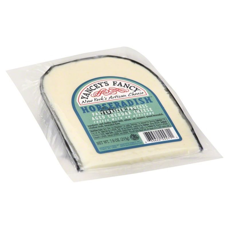 Yancey's Fancy Cheddar Cheese, Pasteurized Process Aged, Horseradish (7