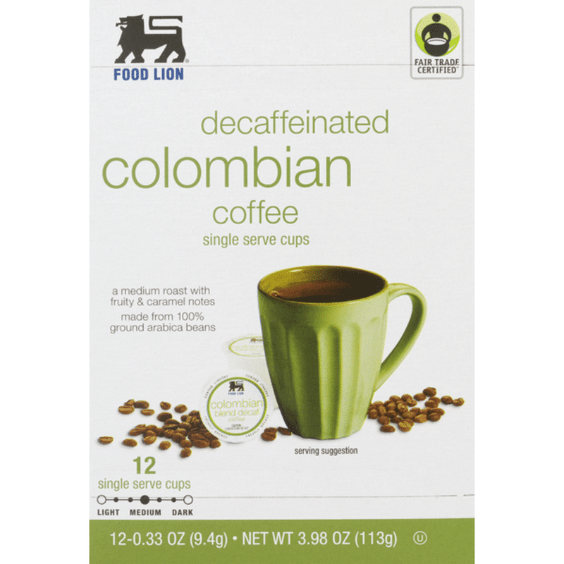 Food Lion Colombian Decaf Coffee Single Serve Cups (0.33 oz) Instacart