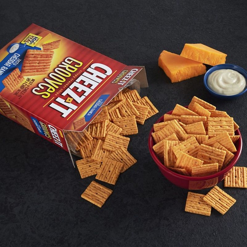 Cheez It Crunchy Cheese Snack Crackers Zesty Cheddar Ranch 9 Oz